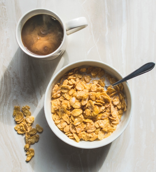 Cornflakes coffee