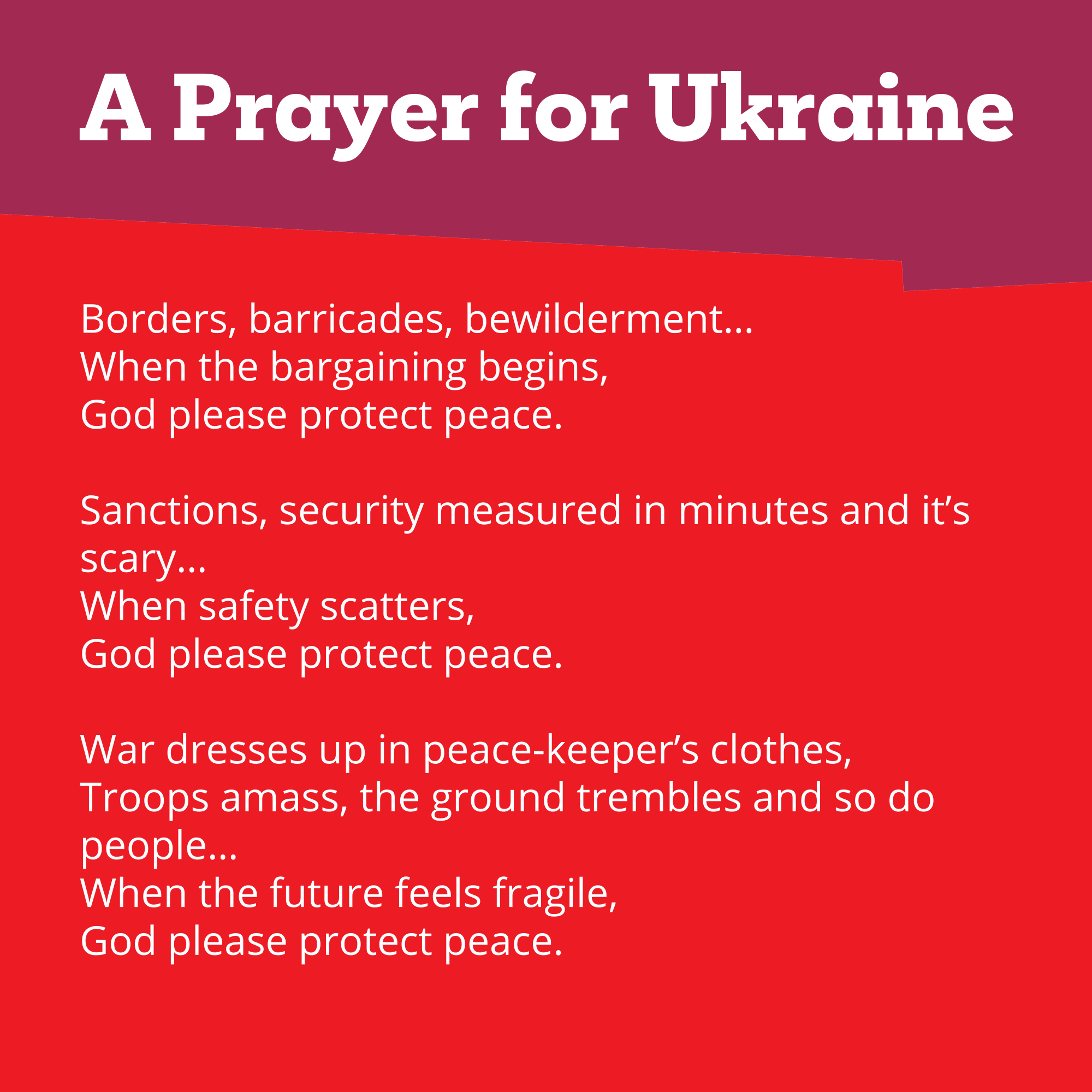 Prayer for Ukraine