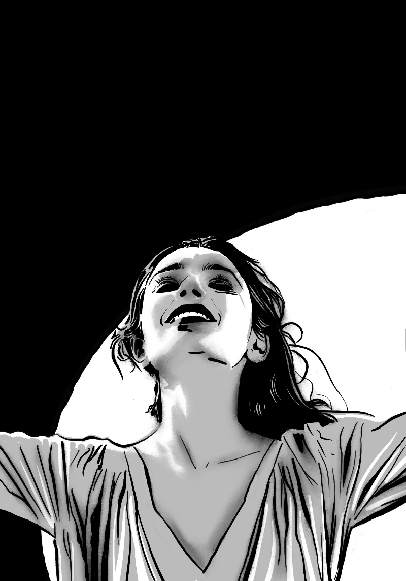 Illustration of woman standing tall