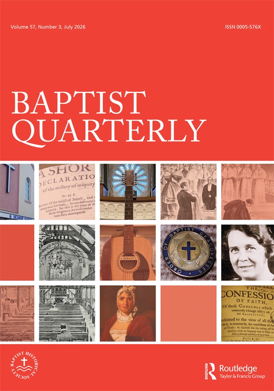 Baptist Quarterly cover